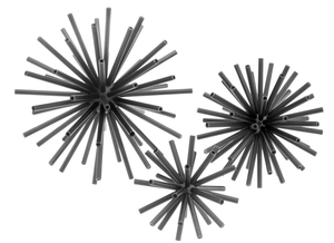 Casa Padrino Luxus Designer Deko 3er Set Bronze - Wohnzimmer Dekoration