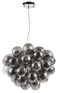 Casa Padrino Luxus H�ngeleuchte im Traubenf�rmigen Design Schwarz  44-50 x H. 40 cm - Designerm�bel