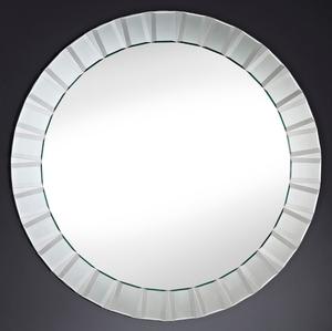 Casa Padrino Spiegel / Wandspiegel  100 cm - Luxus Wohnzimmer Accessoires