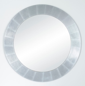 Casa Padrino Wohnzimmer Spiegel Silber  110 cm - Luxus Kollektion