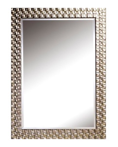 Casa Padrino Wohnzimmer Wandspiegel Silber 71 x H. 98 cm - Luxus Spiegel