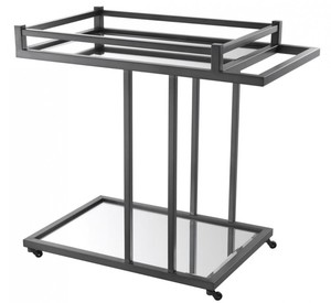 Casa Padrino Luxus Servierwagen Bronze 78 x 46 x H. 79 cm - Luxus Hotel & Restaurant Accesoires