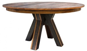 Casa Padrino Esstisch Dunkelbraun / Schwarz  150 x H. 77 cm - Luxus Esszimmerm�bel