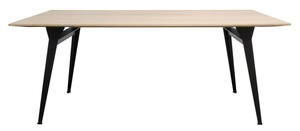 Casa Padrino Esstisch Naturfarben / Schwarz - Luxus Esszimmermbel