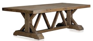 Casa Padrino Luxus Esstisch aus massivem Kiefernholz - Luxus Esszimmerm�bel 