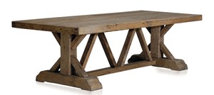 Casa Padrino Luxus Esstisch aus massivem Kiefernholz - Luxus Esszimmerm�bel 