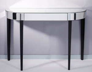 Casa Padrino Luxus Spiegelglas Konsole mit Schublade 112 x 35 x H. 75 cm - Luxus M�bel & Accessoires