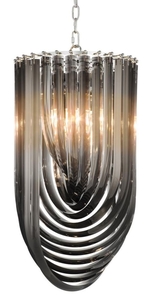 Casa Padrino Luxus Kronleuchter Schwarz  35 x H. 65 cm - Luxus Kollektion