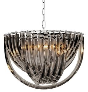 Casa Padrino Luxus Kronleuchter Schwarz  50 x H. 33 cm - Luxus Kollektion