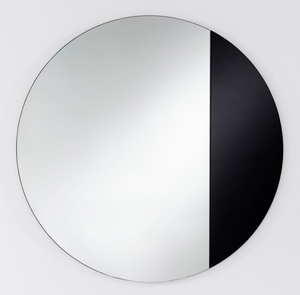 Casa Padrino Luxus Spiegel Schwarz  58 cm - Designerm�bel & Accessoires