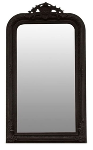 Casa Padrino Barock Spiegel Schwarz 86 x H. 155 cm - Wohnzimmerm�bel im Barockstil