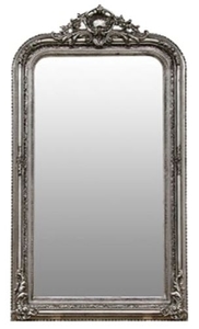 Casa Padrino Barock Spiegel Silber 86 x H. 155 cm - Wohnzimmerm�bel im Barockstil