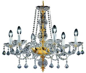 Casa Padrino Barock Kristall Kronleuchter Gold  65 x H. 58 cm - Edel & Prunkvoll