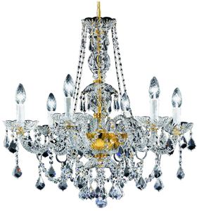 Casa Padrino Barock Kristall Kronleuchter Gold  62 x H. 61 cm - Leuchten & L�ster im Barockstil