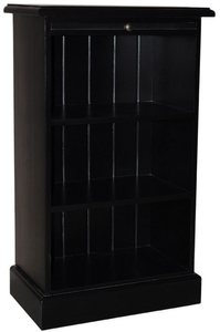 Casa Padrino Landhausstil B�cherschrank Schwarz 58 x 32 x H. 98 cm - Landhausstil B�rom�bel