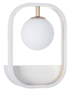 Casa Padrino Luxus Wandleuchte Wei� / Gold 17,8 x 11 x H. 25 cm - Wohnzimmer Wandlampe