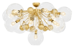 Casa Padrino Luxus Deckenleuchte Gold  90 x H. 57 cm - Luxus Kollektion