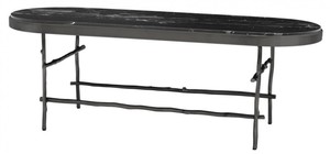 Casa Padrino Luxus Couchtisch Bronze / Schwarz 130 x 45 x H. 45,5 cm - Luxus M�bel