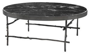 Casa Padrino Luxus Couchtisch Bronze / Schwarz  100 x H. 39 cm - Luxus M�bel