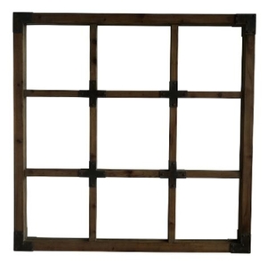 Casa Padrino Landhausstil Spiegel Dunkelbraun 120 x H. 120 cm - Landhausstil Wandspiegel