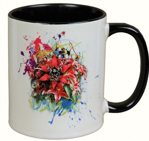 Harald Gl��ckler Pomp��s Tasse Flower Bunt - designed by Harald Gl��ckler