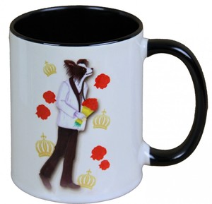 Harald Glckler Pomps Tasse Hund mit Blumenstrau - designed by Harald Glckler