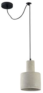 Casa Padrino H�ngeleuchte Grau  16 x H. 22,5 cm - Moderne Pendelleuchte mit Beton Lampenschirm