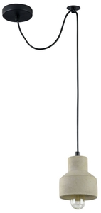 Casa Padrino H�ngeleuchte / Pendelleuchte Grau  12,5 x H. 13,5 cm - Moderne Leuchte mit Beton Lampenschirm