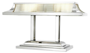 Casa Padrino Luxus Schreibtischleuchte / Tischleuchte Silber 69 x 29 x H. 40 cm - Luxus B�rom�bel
