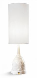 Casa Padrino Luxus Tischleuchte Porzellan Wei� H53 x 17 cm - Luxus Beleuchtung Tischlampe