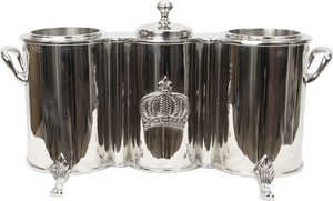 Harald Glckler Luxus Doppel Weinkhler mit Eisfach Baroque Pomps by Casa Padrino