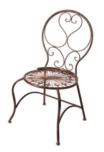 Casa Padrino Jugendstil Kinder Gartenstuhl Braun 34 x 33 x H. 66 cm - Gartenm�bel