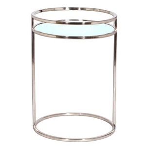 Casa Padrino Luxus Beistelltisch mit Spiegelglas 40 x 40 x H. 56 cm  - Luxus Wohnzimmerm�bel