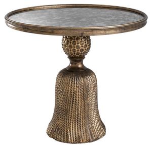 Casa Padrino Luxus Beistelltisch Antik Gold  53,5 x H. 47 cm - Luxus Wohnzimmermbel