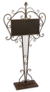 Casa Padrino Jugendstil Schmiedeeisen Gastrotafel Braun 62,5 x 19 x H. 128,5 cm - Gastronomie Tafel  