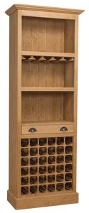 Casa Padrino Landhausstil Barschrank Naturfarben 78 x 41 x H. 210 cm - Landhausstil Weinschrank 