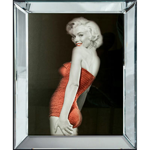 Casa Padrino Designer Bild Lady in Red Marilyn Monroe - Limited Edition