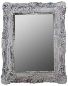 Casa Padrino Barockstil Spiegel / Wandspiegel Antik Grau 42 x H. 54 cm - Barock M�bel