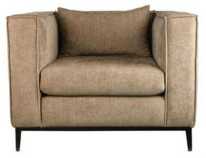 Casa Padrino Luxus Sessel Beige / Schwarz 90 x 75 x H. 66 cm - Hotel Mbel