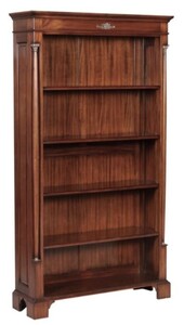 Casa Padrino Luxus Barockstil B�cherschrank / Regalschrank Braun 103 x 32 x H. 185,5 cm - Barock Wohnzimmerm�bel