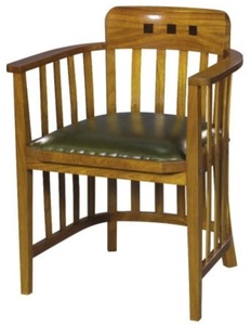 Casa Padrino Luxus B�rostuhl mit Armlehnen Hellbraun / Gr�n 63 x 52 x H. 80 cm - B�rom�bel