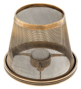 Casa Padrino Luxus Teelichthalter-Lampenschirm Vintage Messing  16 x H. 13,5 cm - Hotel & Restaurant Accessoires