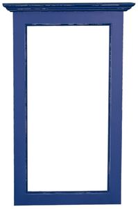 Casa Padrino Landhausstil Spiegelrahmen Antik Blau 65 x 8 x H. 100 cm - Landhausstil Shabby Chic M�bel