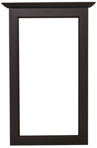 Casa Padrino Landhausstil Spiegelrahmen Schwarz 65 x 8 x H. 100 cm - Landhausstil Mbel