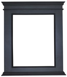 Casa Padrino Landhausstil Spiegelrahmen Schwarz 94 x 8 x H. 108 cm - Landhausstil Mbel