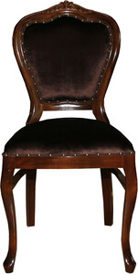 Casa Padrino Barock Luxus Esszimmer Stuhl Braun/Braun - Damen Schminktisch Stuhl - Limited Edition