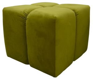 Casa Padrino Luxus Hocker / Sitzhocker Grn 60 x 60 x H. 50 cm - Wohnzimmermbel