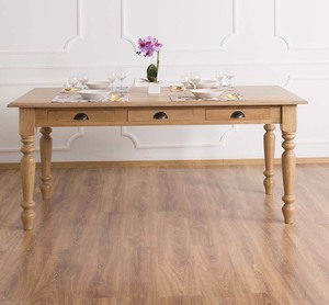 Casa Padrino Landhausstil Esstisch Naturfarbe 180 x 90 x H. 78 cm - Landhausstil Esszimmerm�bel 