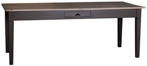 Casa Padrino Landhausstil Kchentisch Schwarz / Naturfarben - Verschiedene Gren - Landhausstil Esstisch mit Schublade 