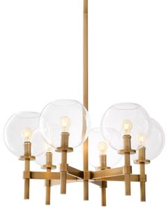 Casa Padrino Luxus Kronleuchter Antik Messing  70 x H. 35 cm - Hotel & Restaurant M�bel